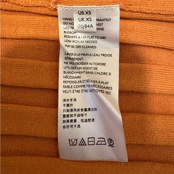 Free People Marnie Vibrant Orange Maxi Ribbed Cutout Dress Size XS - Picture 9 of 10